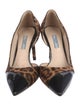 Prada Ponyhair Animal Print D'Orsay Pumps