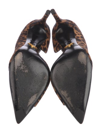 Prada Ponyhair Animal Print D'Orsay Pumps