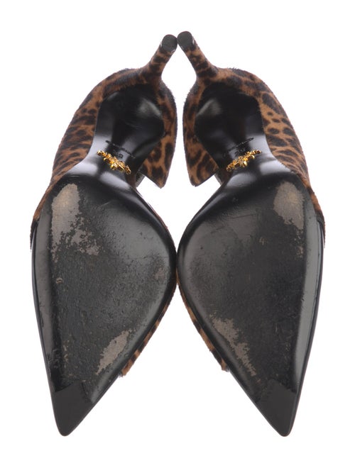Prada Ponyhair Animal Print D'Orsay Pumps