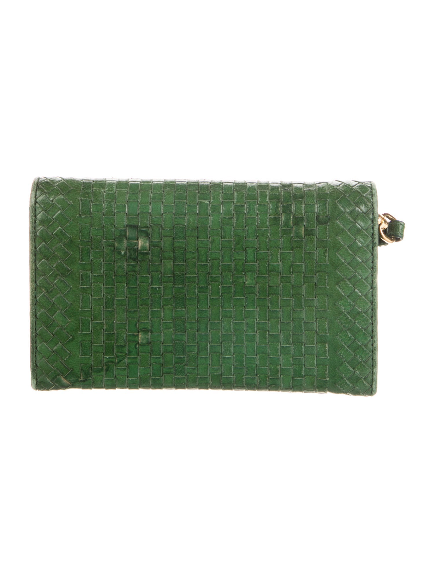 Prada Madras Leather Wristlet