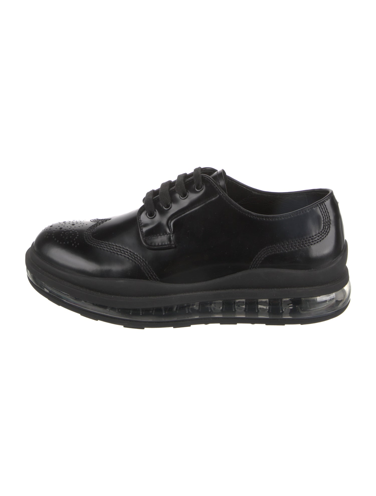 Prada Leather Lasercut Accents Brogues