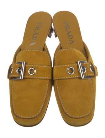 Prada Suede Mules