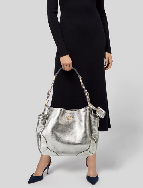 Prada Vitello Daino Leather Hobo