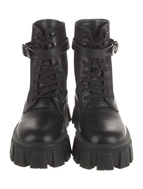 Prada Leather Combat Boots