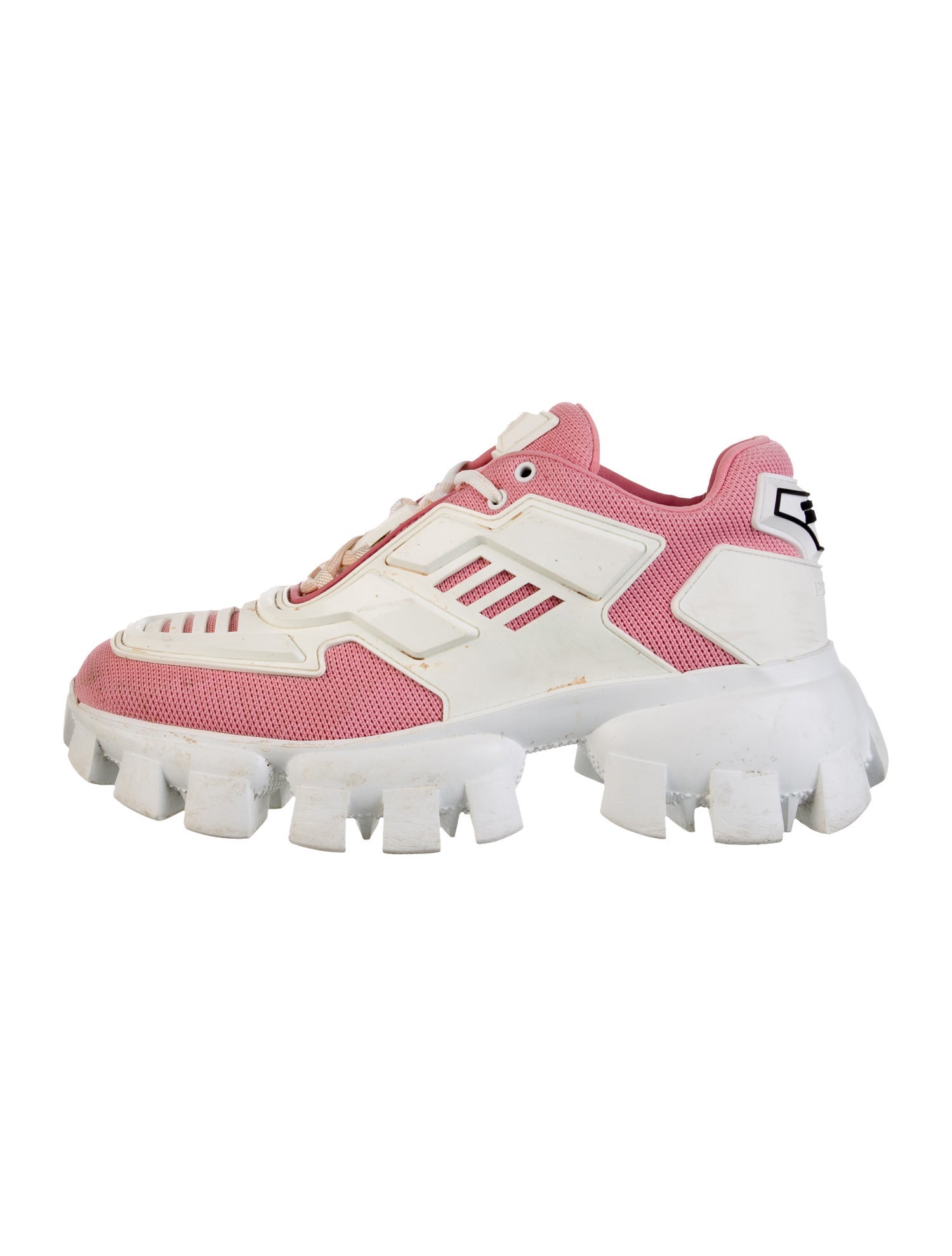 Prada Mesh Colorblock Pattern Chunky Sneakers