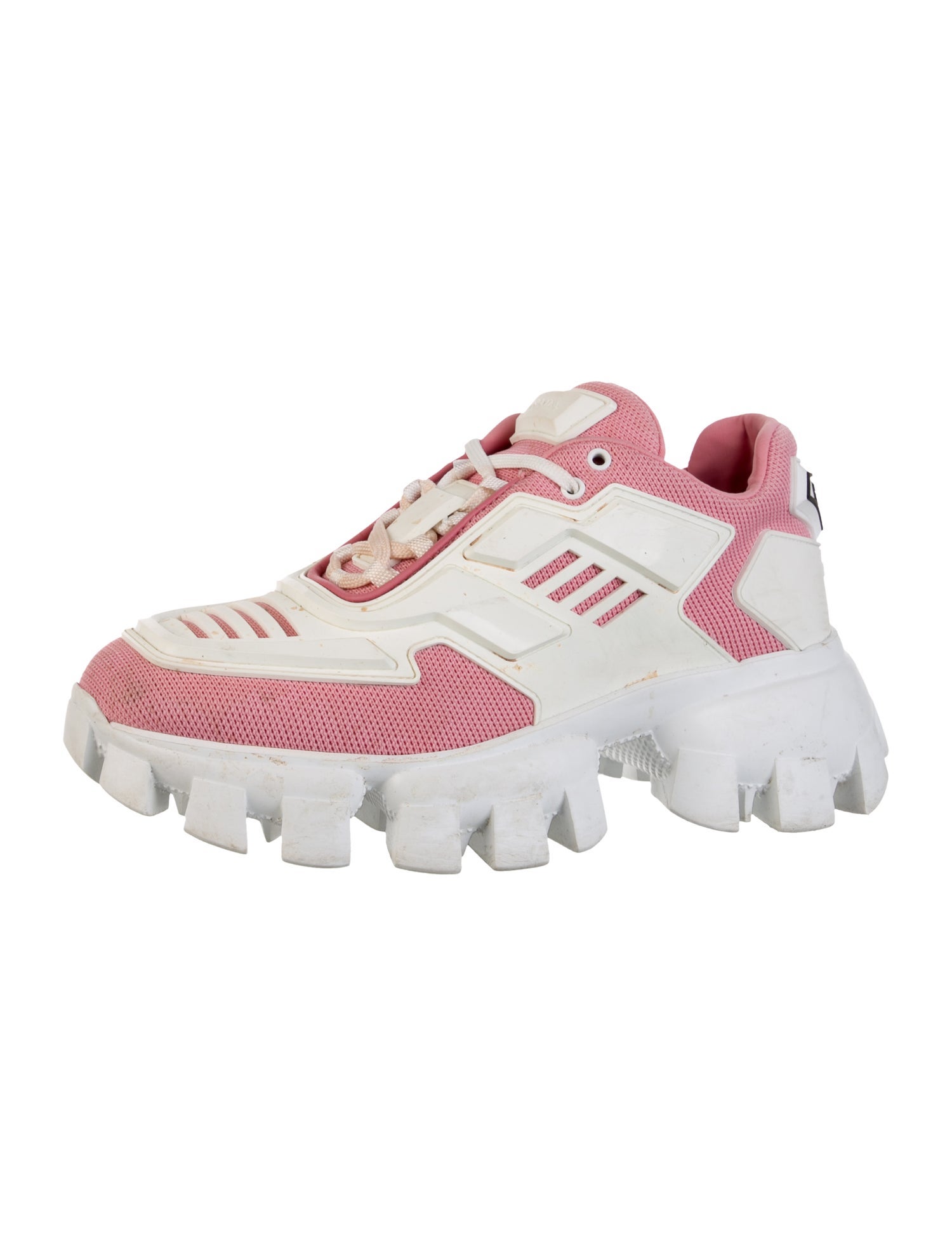 Prada Mesh Colorblock Pattern Chunky Sneakers