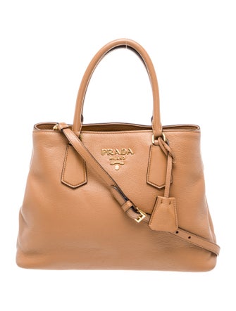 Prada Vitello Phenix Leather Shoulder Bag
