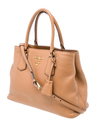 Prada Vitello Phenix Leather Shoulder Bag