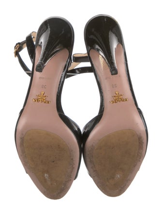 Prada Patent Leather Sandals