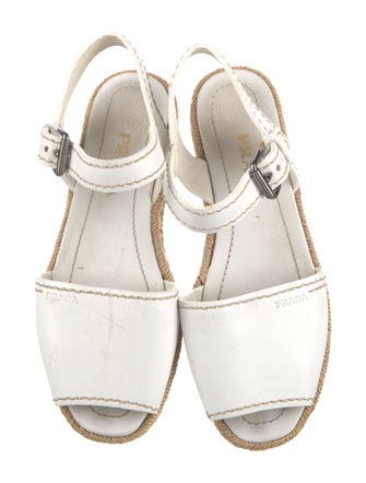Prada Leather Espadrilles