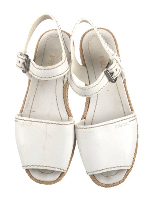 Prada Leather Espadrilles