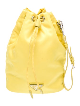 Prada Saffiano Leather Re-Nylon Bucket Bag