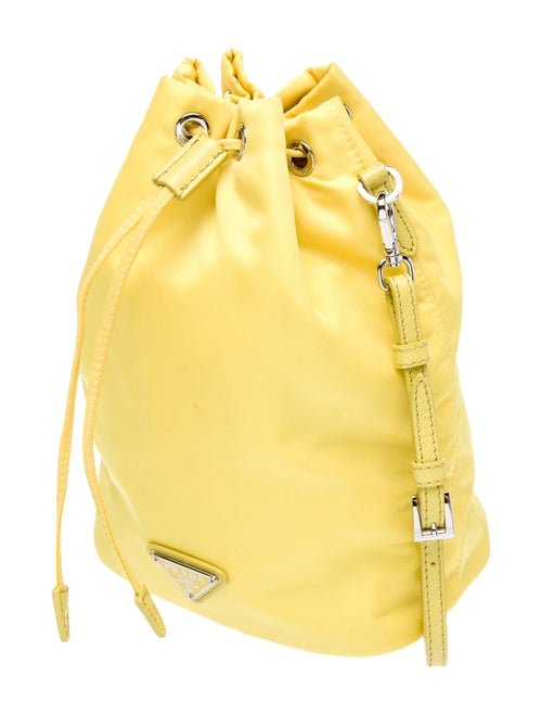 Prada Saffiano Leather Re-Nylon Bucket Bag