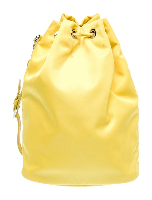 Prada Saffiano Leather Re-Nylon Bucket Bag