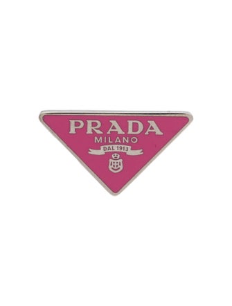 Prada Enamel Symbole Single Clip-On Earring