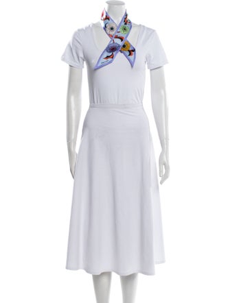 Prada Silk Floral Print Scarf