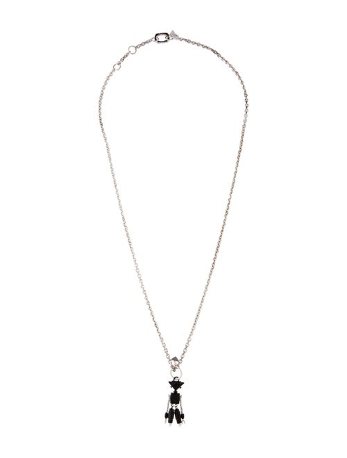 Prada Robot Pendant Necklace