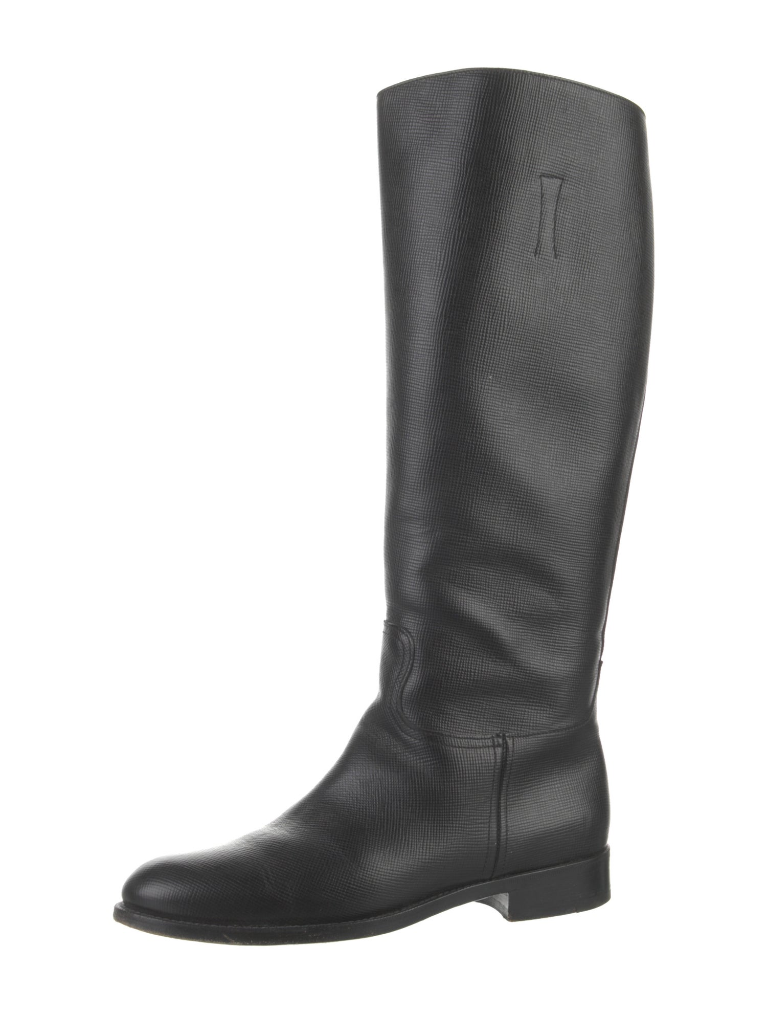Prada Leather Riding Boots