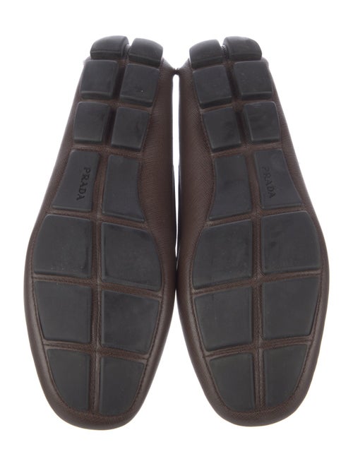 Prada Saffiano Leather Moccasins