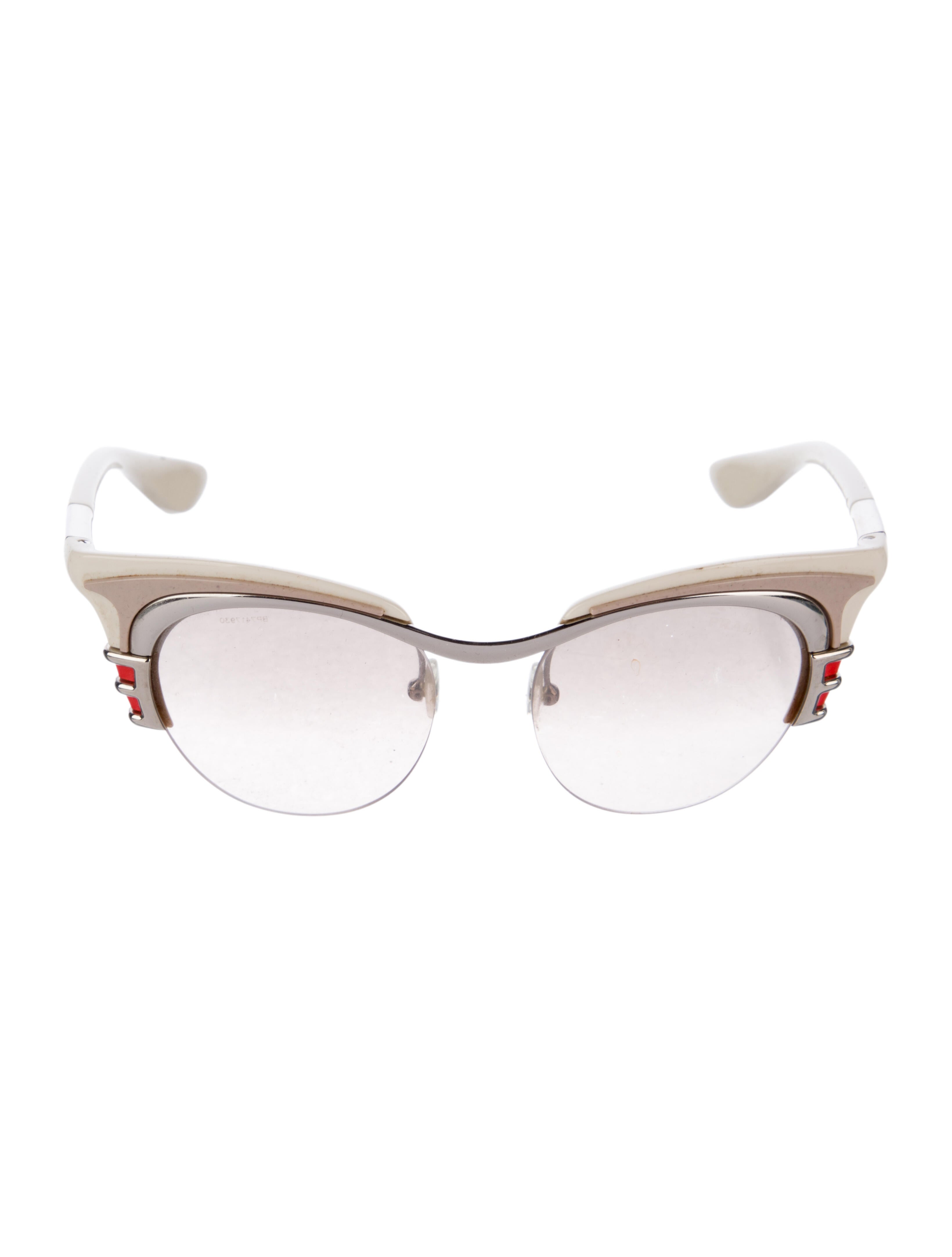 Prada Cat-Eye Tinted Sunglasses