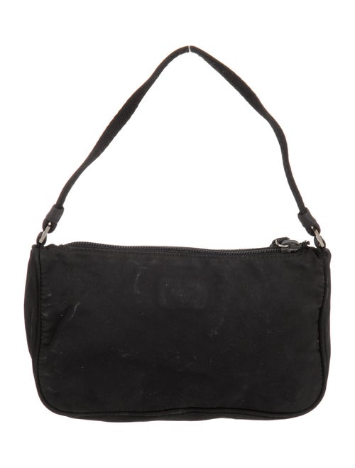 Prada Enameled Metal Triangle Sport Pochette