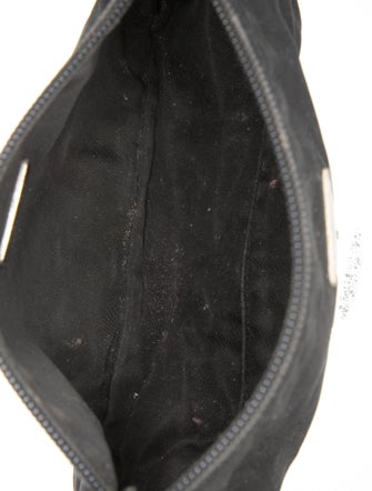 Prada Enameled Metal Triangle Sport Pochette