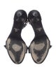 Prada Leather Studded Accents Sandals