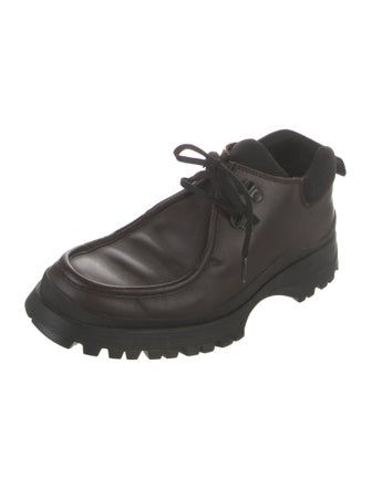 Prada Leather Lace-Up Boots