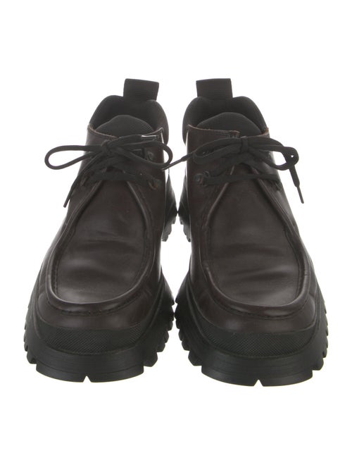 Prada Leather Lace-Up Boots