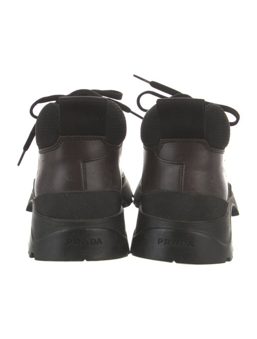Prada Leather Lace-Up Boots