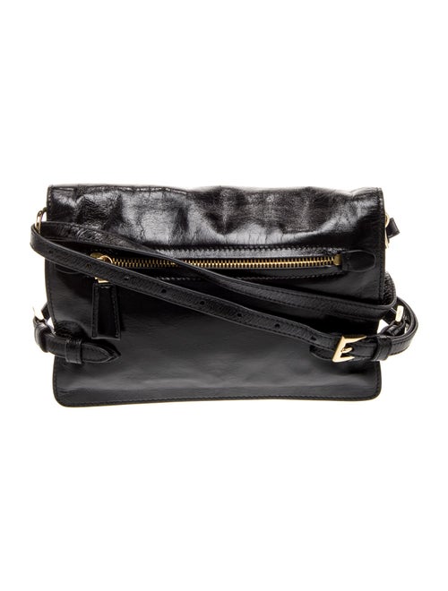 Prada Enameled Metal Triangle Crossbody Bag Small 2024