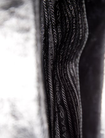 Prada Enameled Metal Triangle Crossbody Bag Small 2024