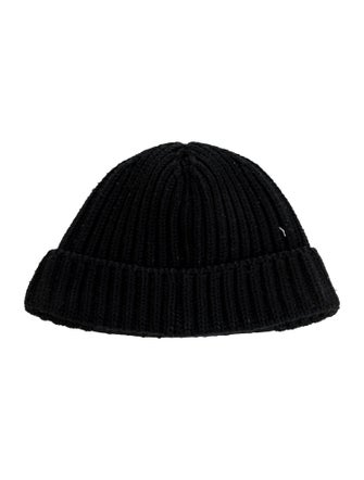 Prada Knit Logo Beanie Hat