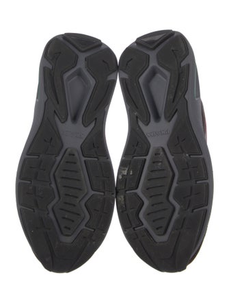 Prada Leather Colorblock Pattern Sneakers