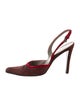Prada Suede Slingback Pumps