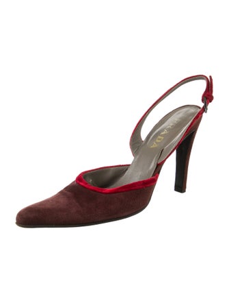 Prada Suede Slingback Pumps