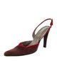 Prada Suede Slingback Pumps