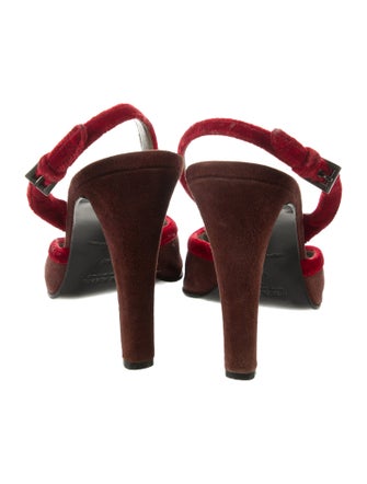 Prada Suede Slingback Pumps