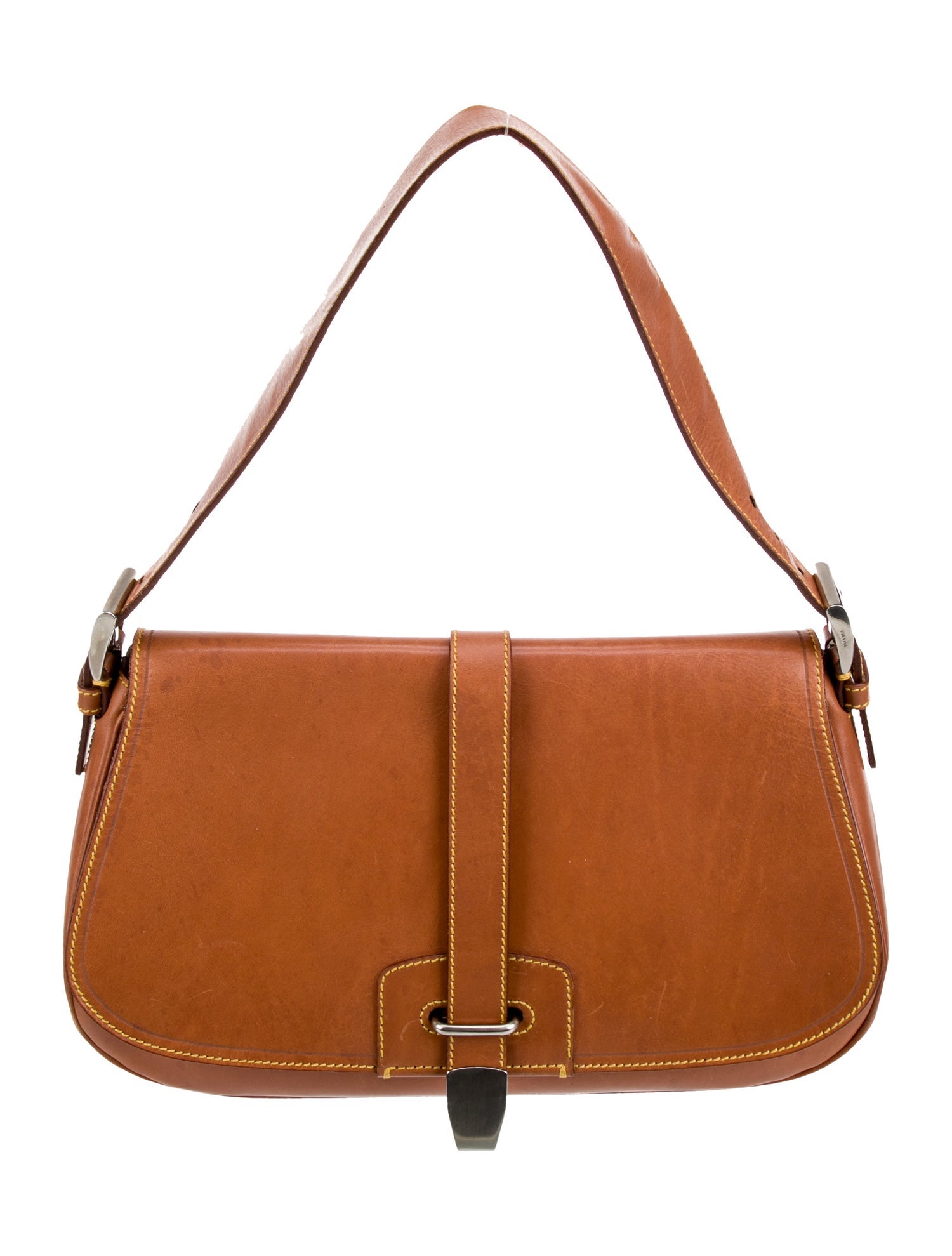 Prada Vitello Leather Shoulder Bag