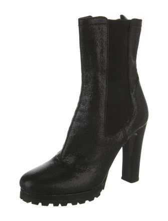 Prada Leather Chelsea Boots