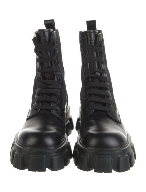 Prada Leather Combat Boots