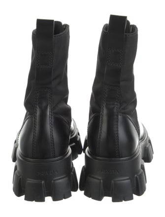 Prada Leather Combat Boots