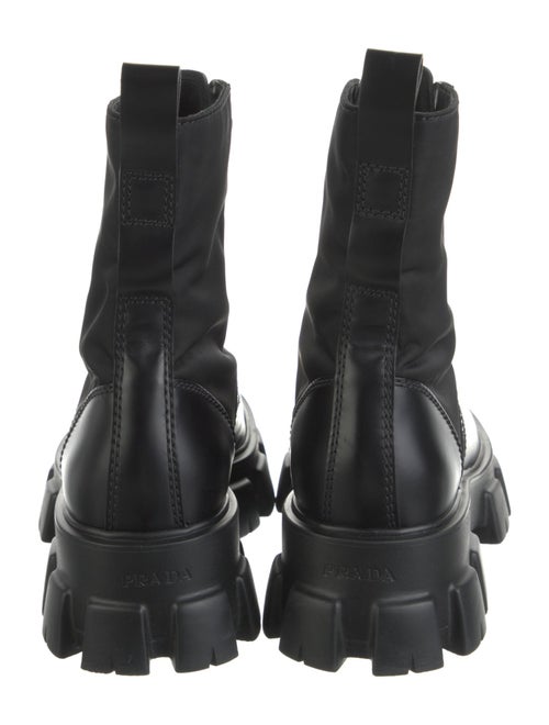 Prada Leather Combat Boots