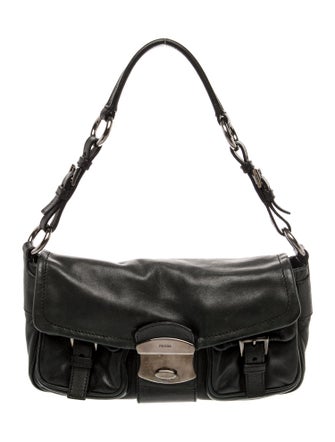 Prada Soft Calf Leather Shoulder Bag