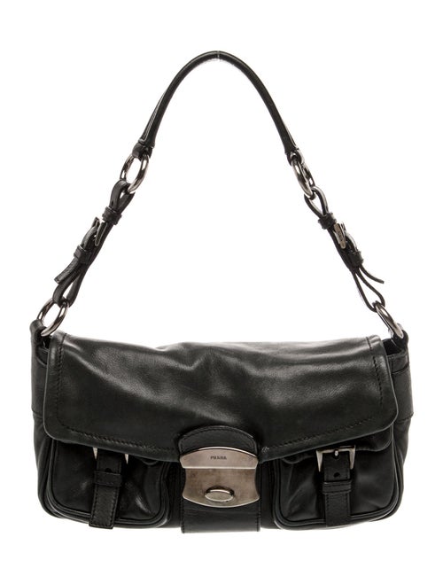 Prada Soft Calf Leather Shoulder Bag