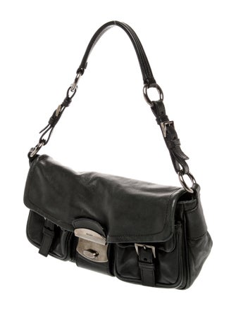 Prada Soft Calf Leather Shoulder Bag