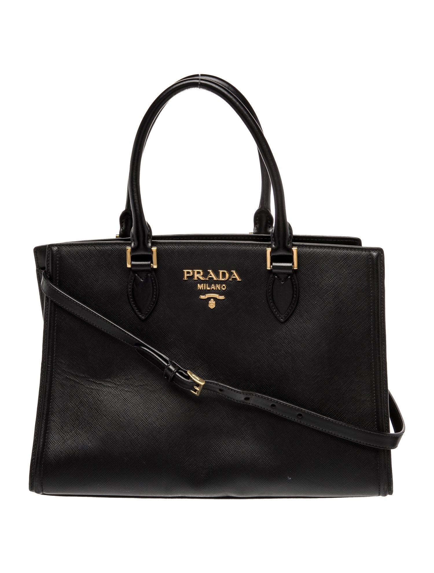 Prada Leather Top Handle Bag