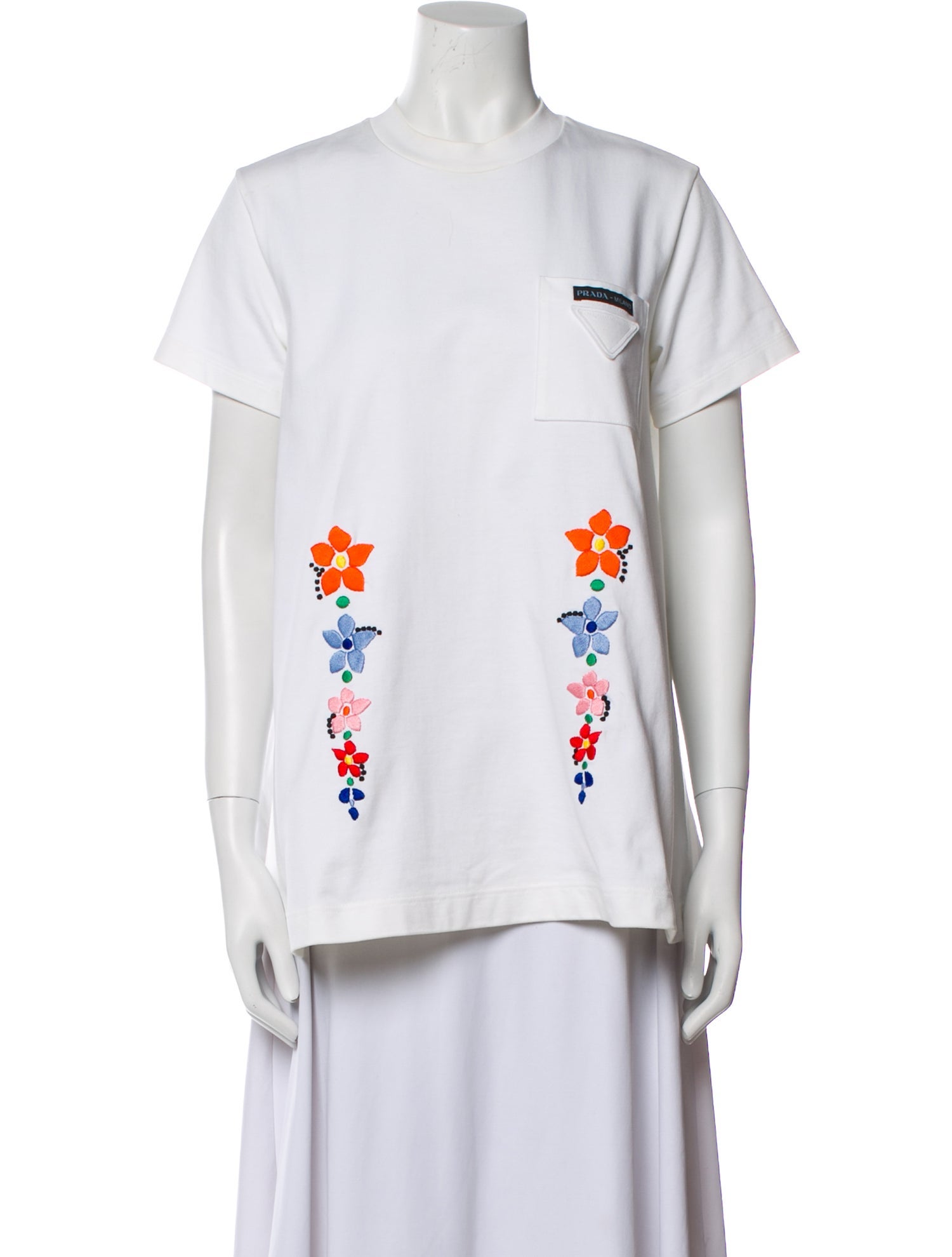 Prada 2020 Floral Print T-Shirt