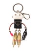 Prada Robot Saffiano Leather Keychain Charm