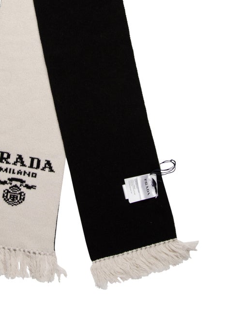 Prada Virgin Wool Printed Scarf